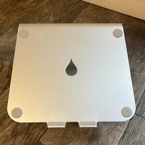 Sleek Silver Laptop Stand by